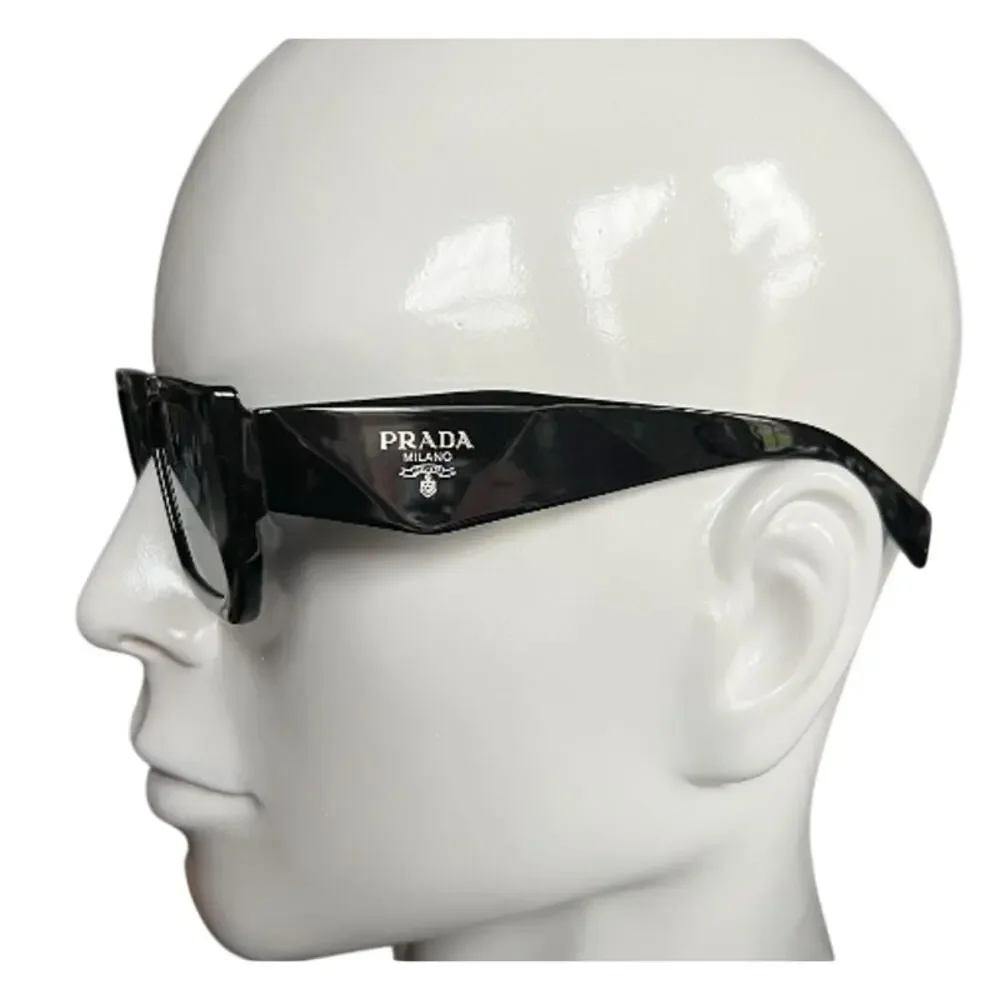 NEW Prada Rectangular Black Acetate Sunglasses (PRXX050) - Picture 4 of 6